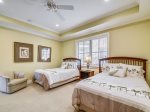 Guest Bedroom with TV and Private Bath at 10 Knotts Way